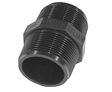 PVC BARREL NIPPLE 1/2