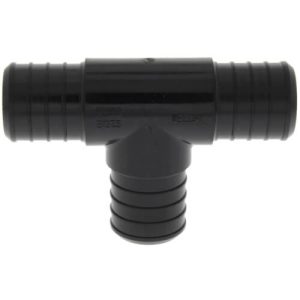 25MM MALE INSERT TEE PVC